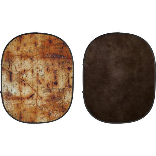 Savage Collapsible 5 x 7' Backdrop (Industrial Grunge/Brown)