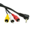 Blutec 3FT Camcorder Cable, 3.5mm Male, RCA A/V