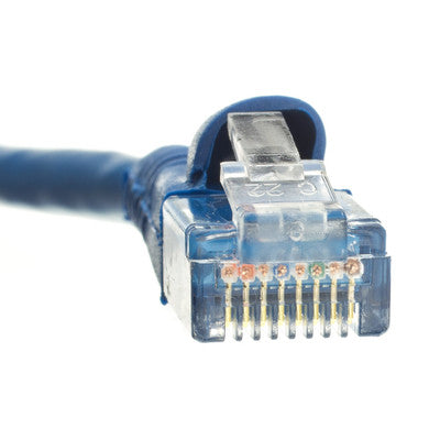 Blutec 50ft Cat6 Blue Ethernet Patch Cable, Snagless/Molded Boot
