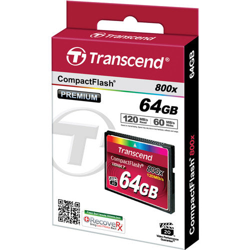 Transcend 64GB 800x CompactFlash Memory Card UDMA