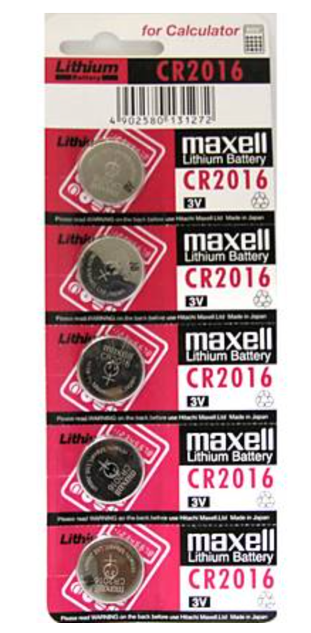 Maxwell Photo Brand CR2016 3.0v Lithium Battery (sold by the battery)