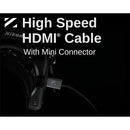 ZILR 4Kp60 Hyper-Thin High-Speed HDMI to Mini-HDMI Secure Cable (17.7")