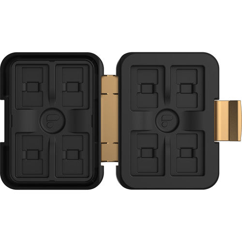 PolarPro SD Edition Slate Memory Card Case, Stores 16 MicroSD Cards and 8 SD Card (Black)