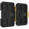 PolarPro SD Edition Slate Memory Card Case, Stores 16 MicroSD Cards and 8 SD Card (Black)
