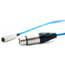 Kondor Blue Mini-XLR Male to XLR Female Audio Cable for BMPCC 6K & 4K (Blue, 16")