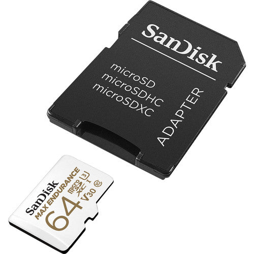 SanDisk 64GB MAX ENDURANCE UHS-I microSDXC Memory Card with SD Adapter