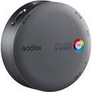 Godox Round Mini RGB LED Magnetic Light (Gray)