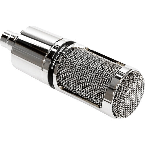 Audio-Technica AT2020V Cardioid Condenser Studio XLR Microphone - Ideal for Project/Home Studio - Limited Edition Chrome