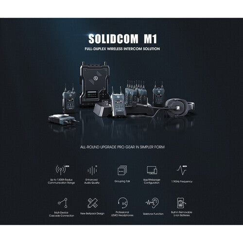 Hollyland Solidcom M1 Full-Duplex Wireless Intercom Solution