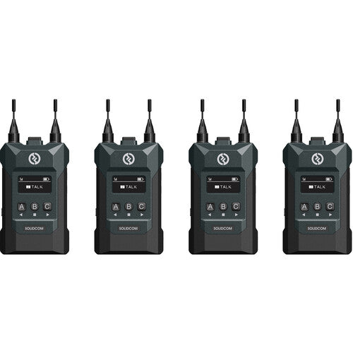 Hollyland Solidcom M1 Full Duplex Wireless Intercom System with 4 Belt Packs