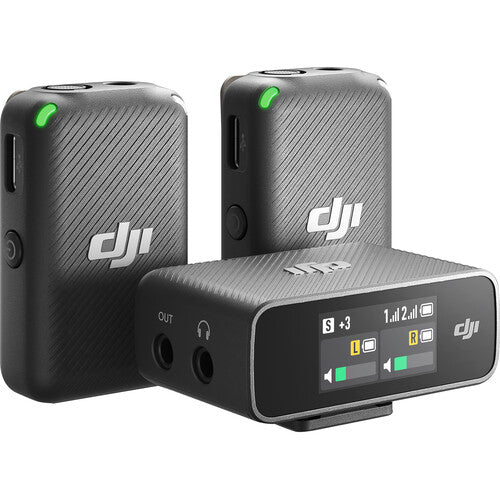 DJI Mic 2-Person Compact Digital Wireless Microphone System/Recorder for Camera & Smartphone (2.4 GHz)