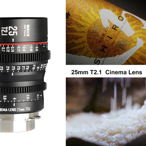 Meike 25mm T2.1 Super35 Prime Cine Lens (EF Mount)