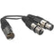 Bescor 4-Pin XLR Male to Dual 4-Pin XLR Female Cable with All Pins Wired (6")