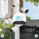 Reolink 8CH 5MP PoE Home Security Camera System, 4pcs Wired 5MP Outdoor PoE IP Cameras, 8MP/4K 8-Channel NVR with 2TB HDD for 24/7 Recording, RLK8-410B4-5MP