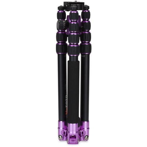 MeFOTO RoadTrip Aluminum Travel Tripod Kit (Purple)