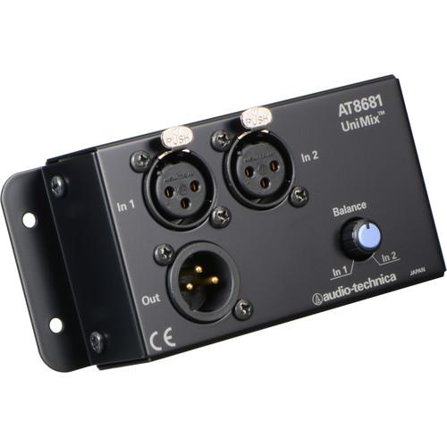 Audio-Technica Unimix 2 To 1 Mic Combiner w/Balanced Control