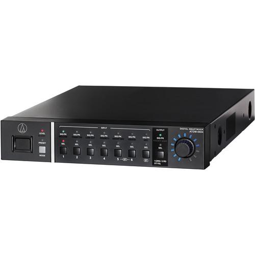 Audio-Technica ATDM-0604 Digital Six Channel Smartmixer - Four Balanced Mic Inputs & Two Balanced Mic/Line Inputs