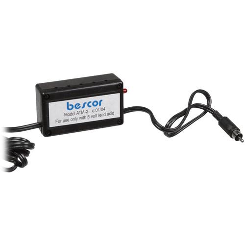 Bescor ATM-XR Automatic Shut-Off Battery Charger with RCA Connector for X672 and X645 Light-Kit Batteries