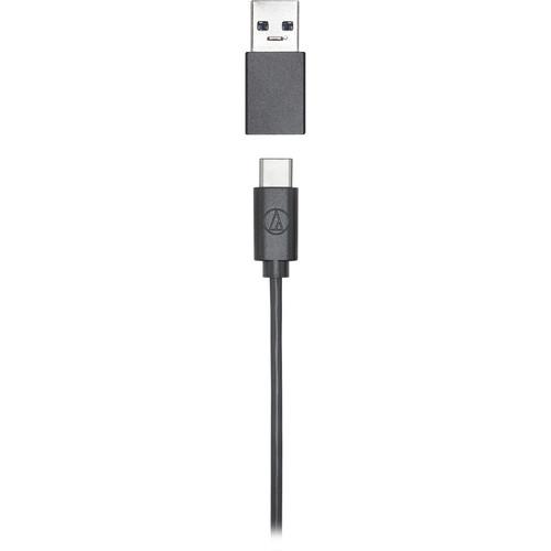 Audio-Technica ATR4750-USB Omnidirectional Condenser USB-C Desktop Microphone - Includes USB-A Adapter