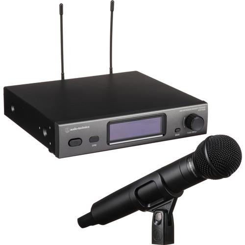 Audio-Technica ATW-3212/C510EE1 Wireless System R3210 Receiver T3202 Handheld Transmitter C510 Mic Capsule 530-590 MHz