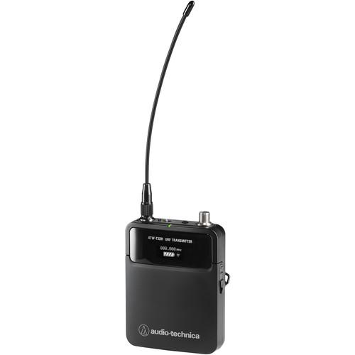 Audio-Technica ATW-T3201EE1 3000 Series Body-Pack Transmitter with CH-Style Screw-Down 4-Pin Connector - 530-590MHz