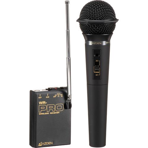 Azden WHX-PRO VHF Camera-Mount Wireless Cardioid Handheld Microphone System (169 & 170 MHz)