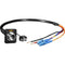 FieldCast 2Core Single-Mode Hybrid Female Chassis Connector to LC Duplex Cable (19.7")