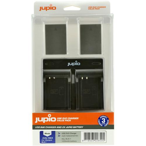 Jupio Pair of PS-BLN1 Batteries & USB Dual Charger Value Pack (1220mAh)