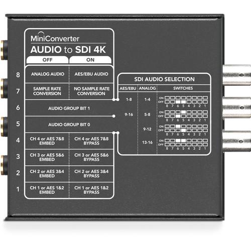 Blackmagic Mini Converter - Audio to SDI 4K