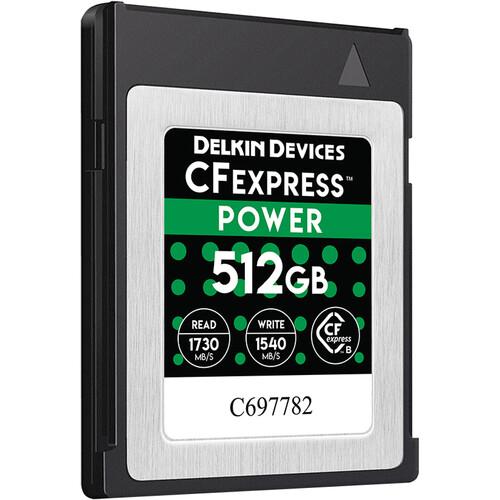 Delkin Devices 512GB CFexpress POWER Memory Card