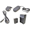 Bescor DMWBLC12 Battery, Charger, Coupler & AC Adapter Kit for Select Panasonic Cameras