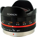 Rokinon 7.5mm f/3.5 Ultra Wide-Angle Fisheye Lens for Micro 4/3 (Black)