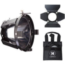 Hive Lighting Flood Reflector Attachment, Barndoors and 3 Lens Set (Medium, Wide, Super Wide) w/ Bag for HORNET 200-C