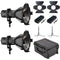 Hive Lighting HORNET 200-C Par Spot Omni-Color LED 2 Light Kit w/ 2 Stands and Case (Custom Foam)