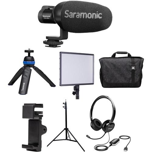 Saramonic Home Base Personal Plus Portable Video Conferencing Kit with LED Light