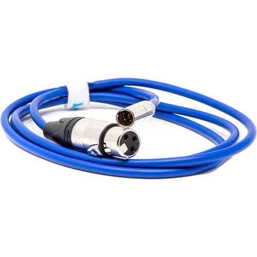 Kondor Blue Mini-XLR Male to XLR Female Audio Cable for BMPCC 6K & 4K (Blue, 5')