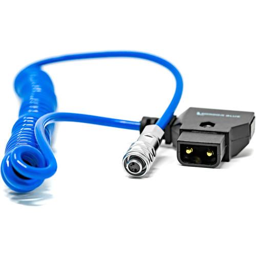 Kondor Blue Coiled D-Tap to 2-Pin Power Cable for BMPCC 6K/4K (Blue)