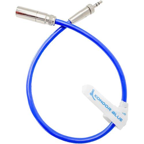 Kondor Blue Mini-XLR Male to Locking 3.5mm Stereo Cable for BMPCC 6K & 4K (Blue)