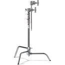 Kupo Master C-Stand with 20" Riser and Sliding Leg Kit (Silver, 6.5')