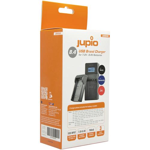 Jupio USB Charger Kit for Select JVC, Samsung, and Sony Batteries (7.2 to 8.4V)