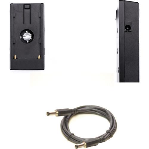 Bescor L-Series Battery Plate Kit with 12V 2.1mm Male Barrel Power Cable