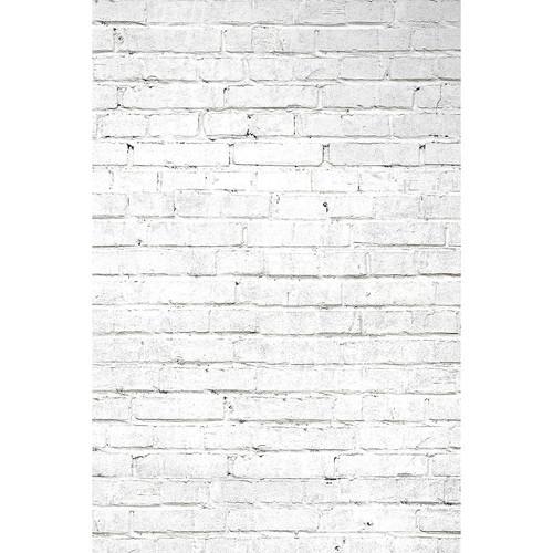 Savage White Brick Printed Vinyl Backdrop (5x7')