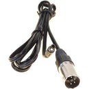 Bescor 4-Pin XLR Male to Barrel Power Cable for Panasonic AG-CX350