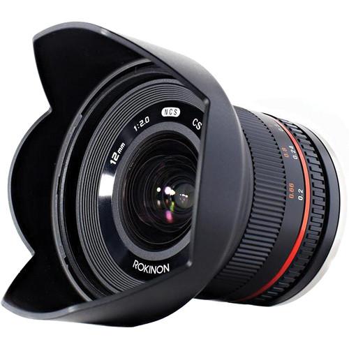 Rokinon 12mm f/2.0 NCS CS Lens for Micro Four Thirds Mount (Black)