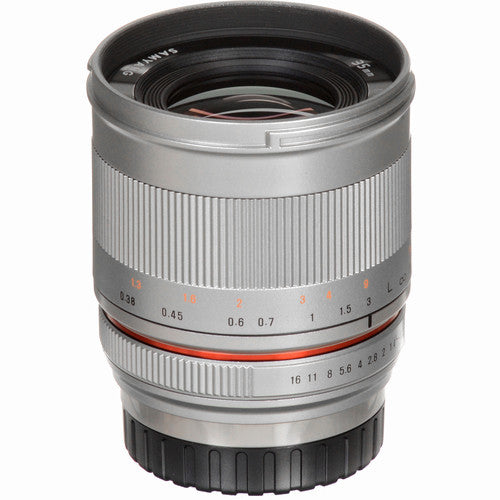 Rokinon 35mm f/1.2 ED AS UMC CS Lens for Sony E (Silver)