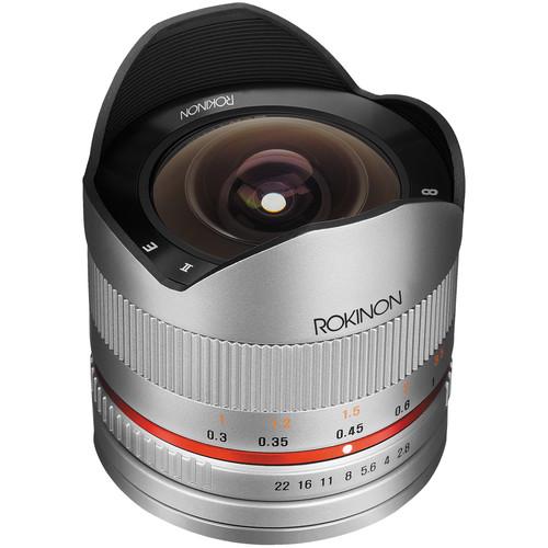 Rokinon 8mm f/2.8 UMC Fisheye II Lens for Sony E (Silver)