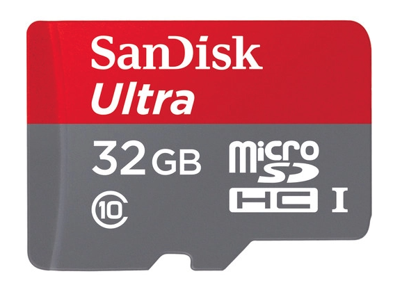 SanDisk 32GB Ultra UHS-I microSDHC Memory Card (Class 10)
