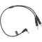 Saramonic SR-C2004 Dual Locking 3.5mm to Right-Angle 3.5mm Output Y-Cable for Two Wireless Receivers (13")