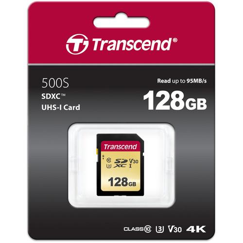 Transcend 128GB 500S UHS-I SDXC Memory Card