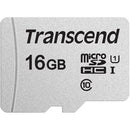 Transcend 16GB 300S UHS-I microSDHC Memory Card with SD Adapter